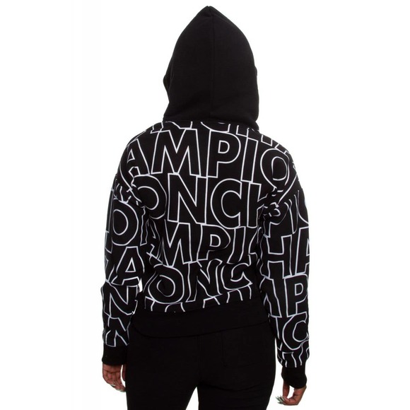 Champion Reverse Weave Iconic Hoodie Size XS Black and White - Picture 10 of 11